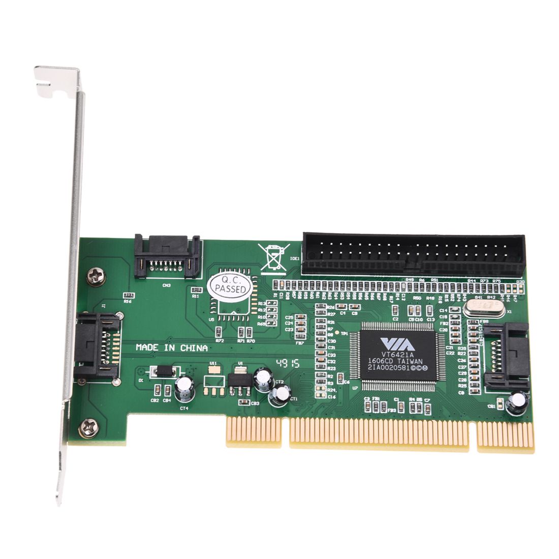 4 port sata pci expansion card amp ide via vt6421a chipset ed ide cards