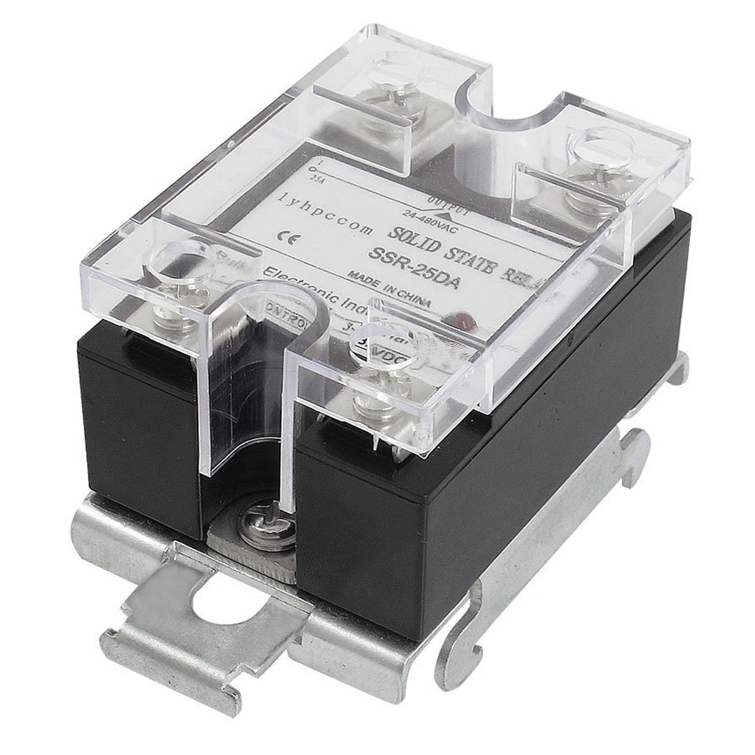 RUIKE DC to AC DIN Rail Mount Covered Solid State Relay SSR