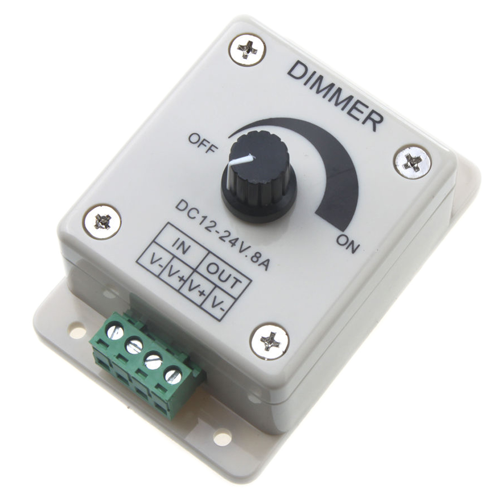 DC 12V24V LED Dimmer Controller Adjust Single Color For 5050 3528 LED