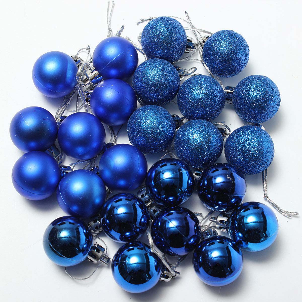 24pcs chic christmas baubles tree plain glitter xmas 24pcs chic christmas baubles tree plain glitter xmas