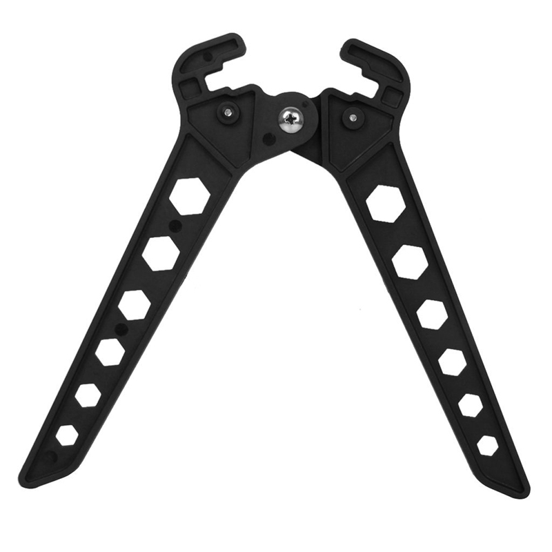 Bogenschiessen Bow Kick Stand Halter Beine fuer 3D schiessen Jagd Range Schwarz
