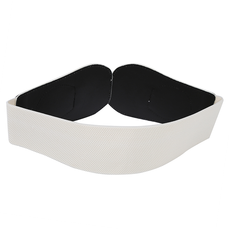Goldfarbe Dual D-Ring Schnalle breiter elastischer Gürtel für Frauen
