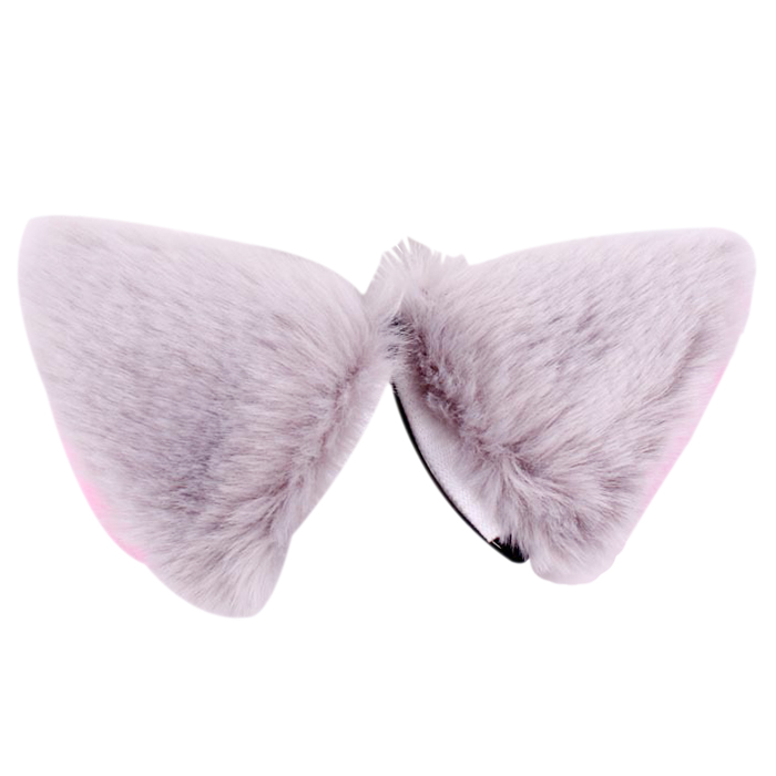 Cat Fox Long Fur Ears Anime Neko Costume Orecchiette Hair Clip Party S2N3