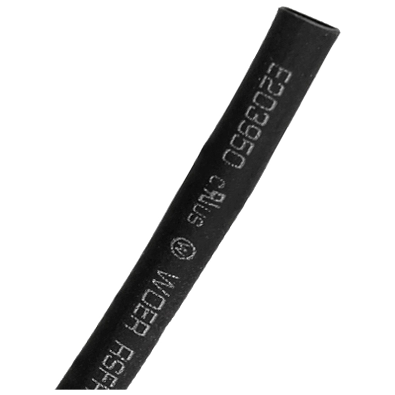 5mm Black Heat Shrinkable Tube Heat Shrink Tubing 1m H3L6