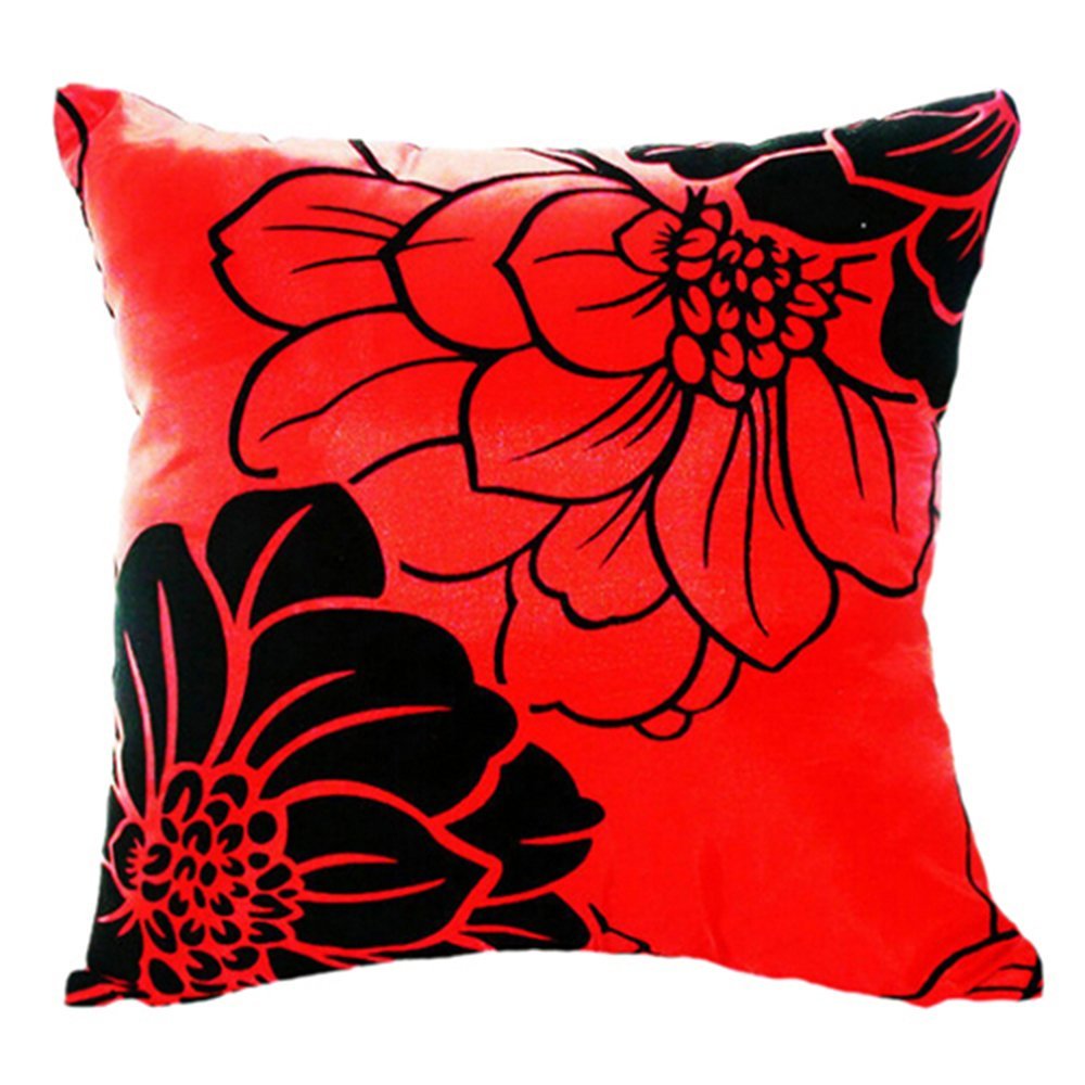 Home Sofa Bed Car Square Decorative Throw Pillow Case Cushion Cover (Red) BF eBay
