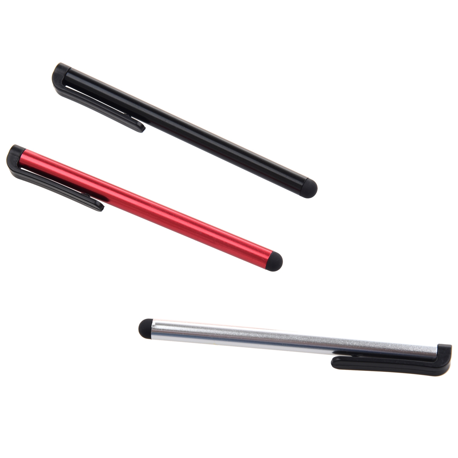 3 Pack of Colors Universal Touch Screen Stylus Pen+Soft rubber tipped end AD
