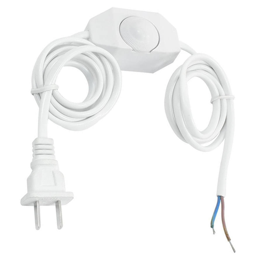 White Lamp Power Cord W Dimmer Switch Ac 250v 110v Us Plug B4m7 Item Specifics