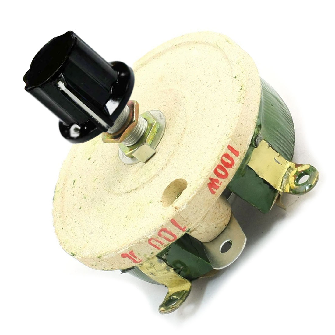 100W 100 Ohm Ceramic Wirewound Potentiometer Rotary Resistor Rheostat ED