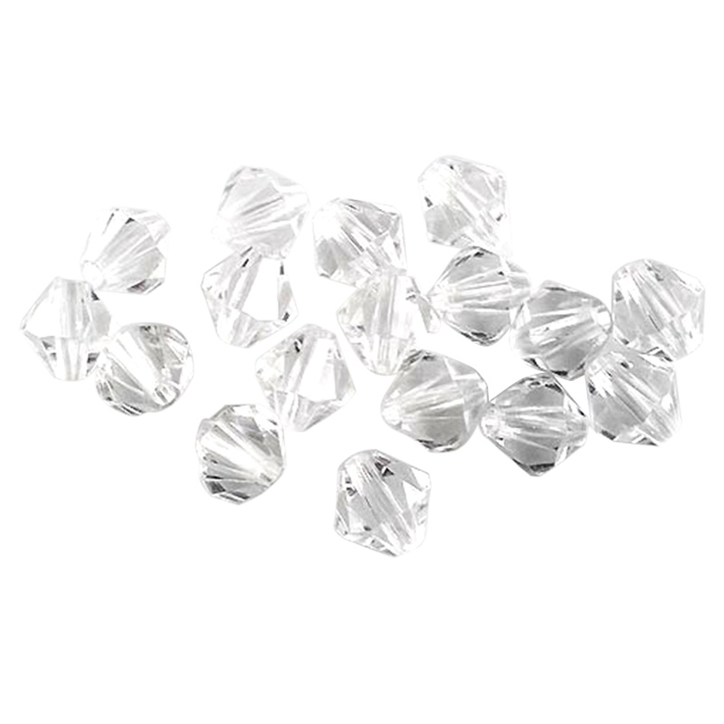 500 x AB Plated Acrylic Bicone Beads 4mm Various Colours Available