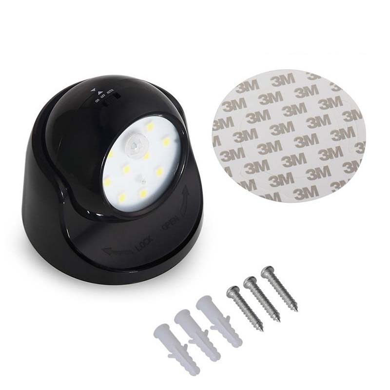 Battery Powered Motion Sensor Detector Led Night Lights Indoor Waterproof Motion Sensor Light Outdoor Indoor For Home Garden Security Come With 3 M Adhesive And 2 Way To Install 360 Rotation It Can Be Adjust