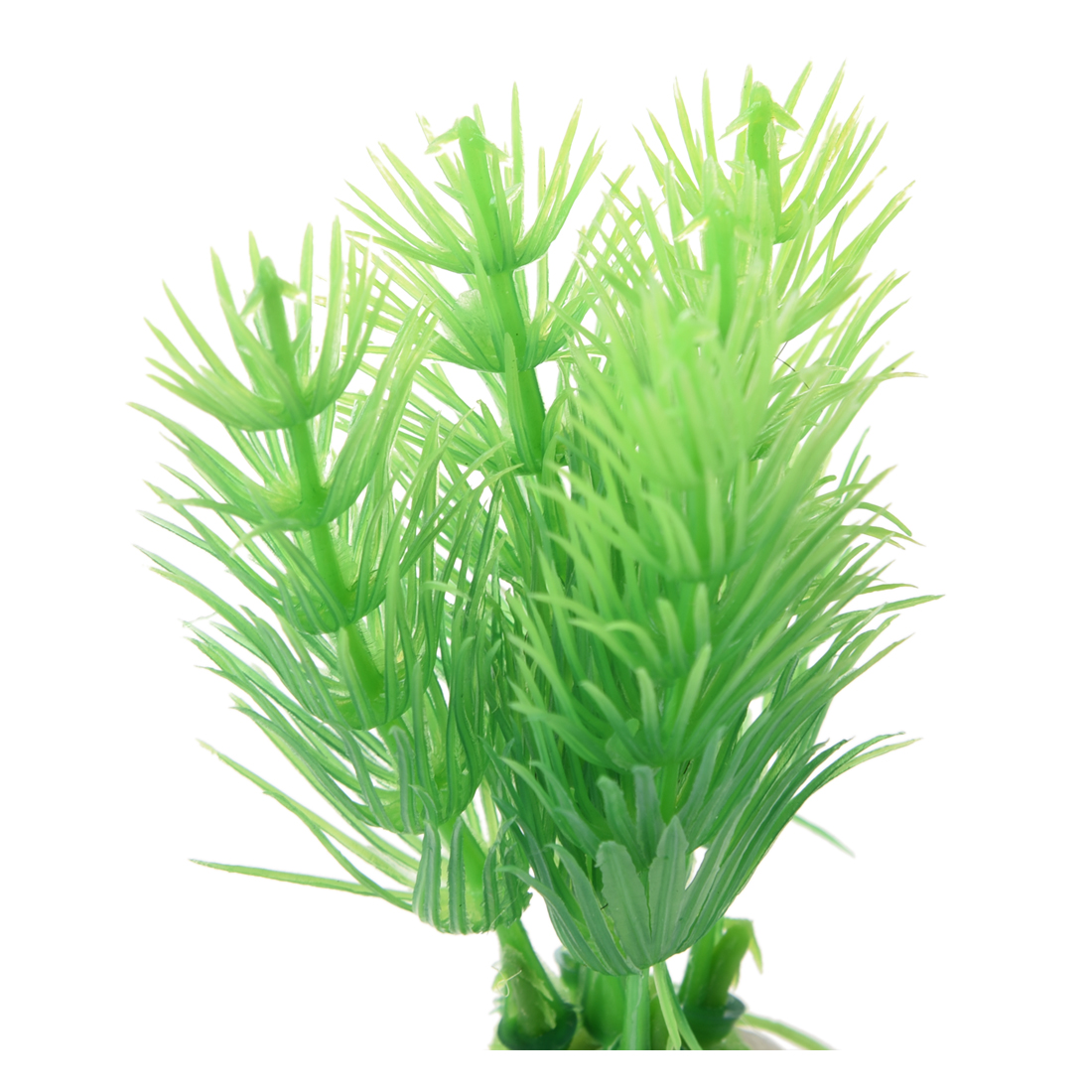 Aquarium Emulational Green Plastic Long Leaf Plant Decor 20cm N3
