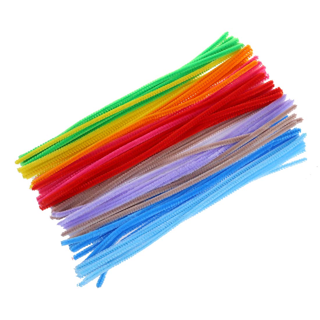 100pcs random color new uk bright chenille multi coloured pipe