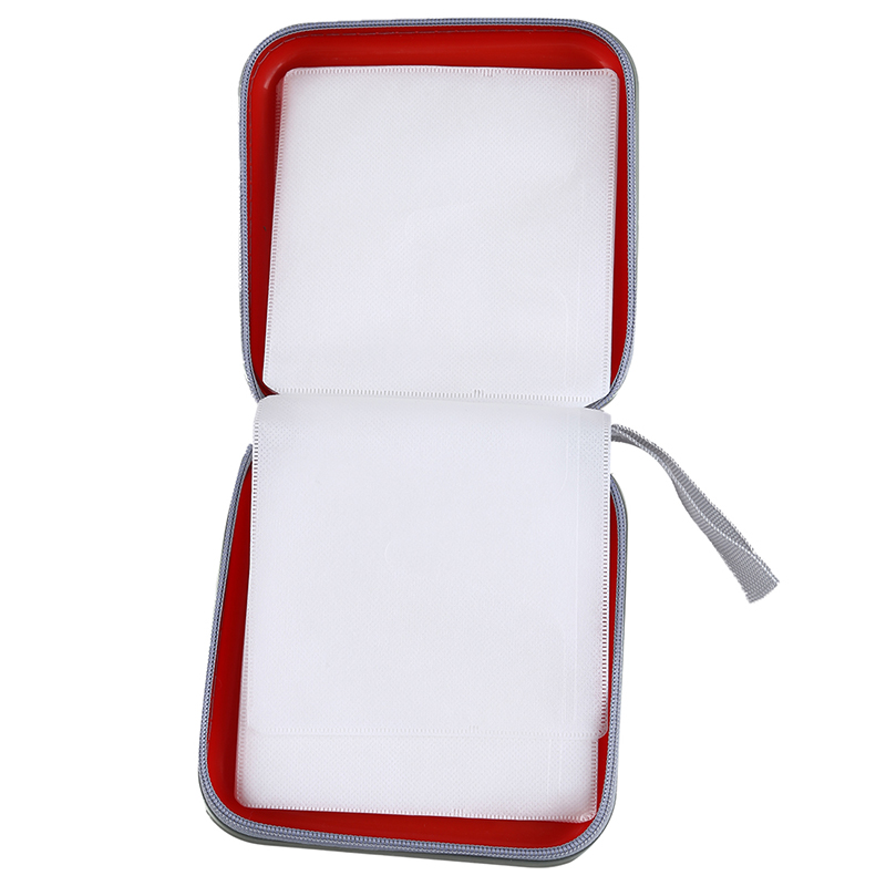 Bunt Aufbewahrungskoffer mit 40 Stuecke fuer DVD / CD Disc Mitnehmbar