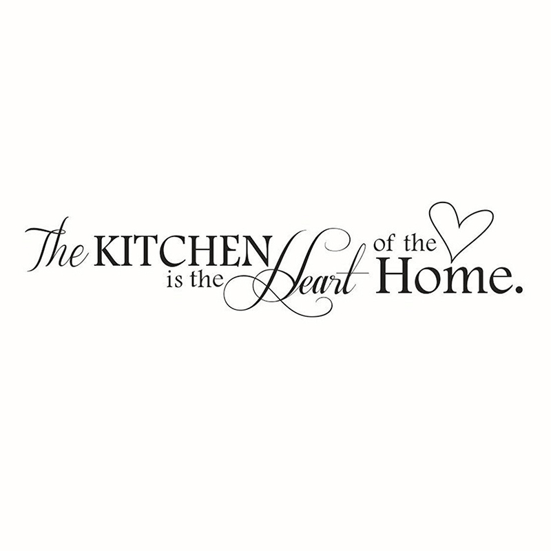 Details About Novelty The Kitchen Is Heart Of Home Diy Removable Wall E Sti M2i7
