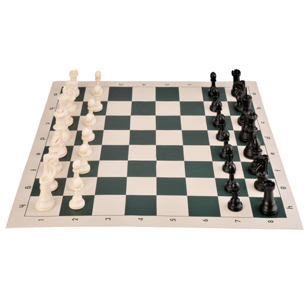 travel portable 50 5 50 5cm standard game plastic chess set foldable standard chess board size